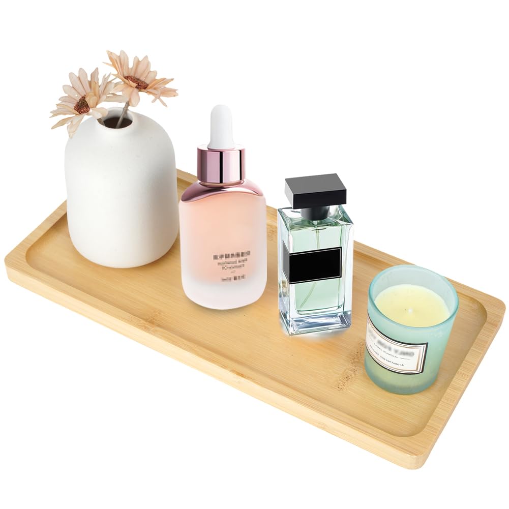 Premium Bamboo Vanity Tray - 11.8