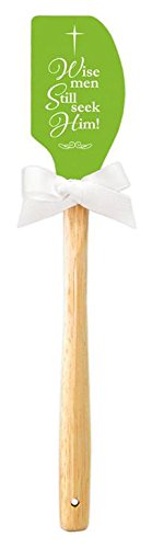 Brownlow Gifts Wise Men Still Seek Him Silicone Spatula - Heat Resistant Kitchen Utensil for Baking, Cooking & Serving - Perfect Christmas Gift for Home Chefs