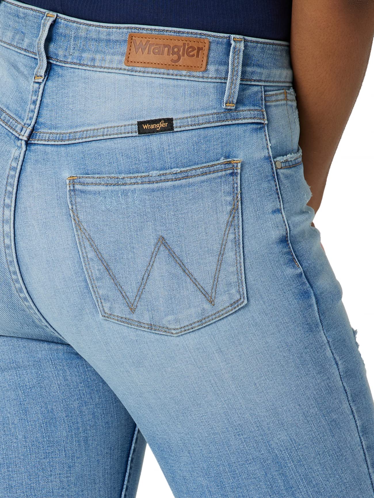 Wrangler Women's High Rise Unforgettable Skinny Jeans - Stretch Denim Pants for Casual Wear & Everyday Comfort | Perfect for Work, Date Night & Weekend Outfits