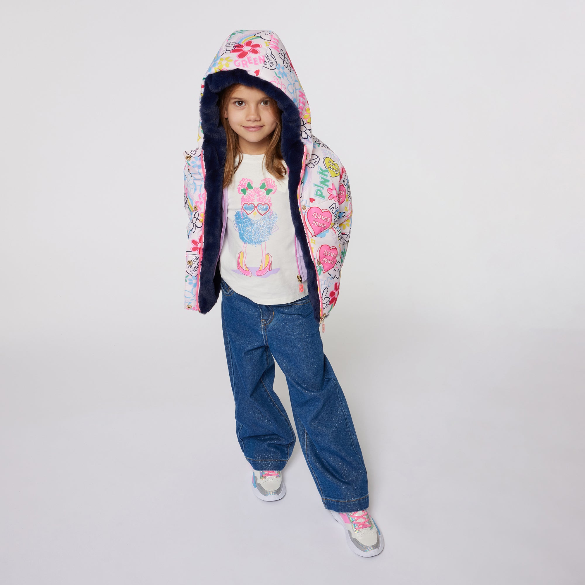 Billieblush Reversible Puffer Jacket for Women - Lightweight Winter Coat, Waterproof Windbreaker, Pink Outerwear | Perfect for Skiing, Hiking & Cold Weather Fashion