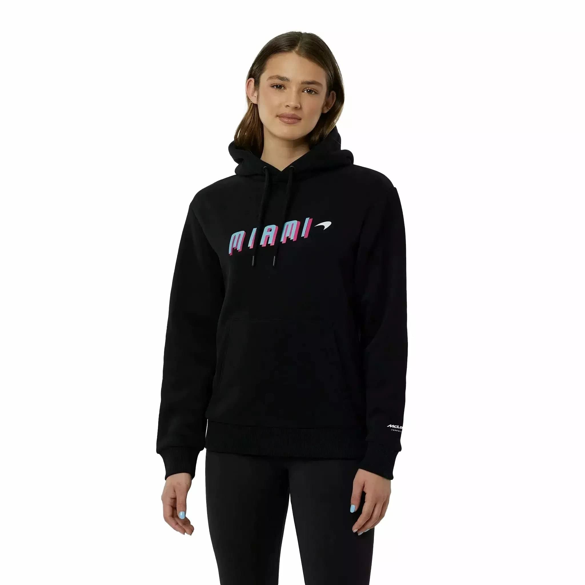 McLaren F1 Women's Miami Neon Graphic Hoodie - Stylish Pullover Sweatshirt for Racing Fans, Streetwear & Casual Outfits - Perfect for Gifts, Game Day & Everyday Wear