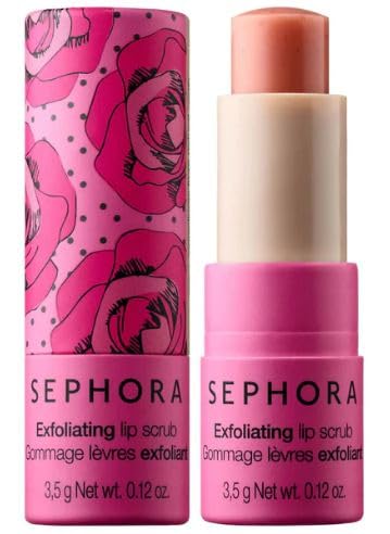 SEPHORA COLLECTION Clean Lip Balm & Scrub - Rose Scented Moisturizing Lip Care for Dry Lips | Exfoliating & Hydrating Lip Treatment for Smooth, Soft Lips | Perfect for Daily Use, Night Care & Makeup Prep