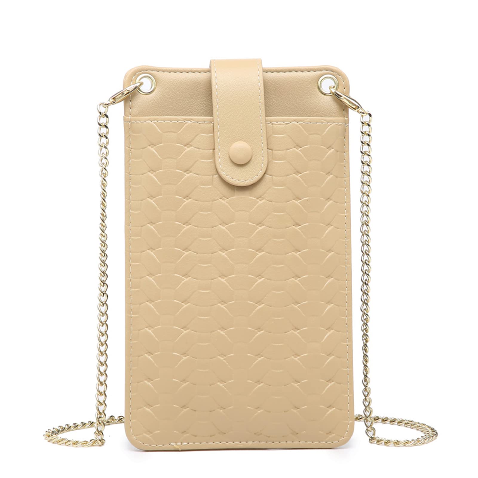 Women's Lightweight Leather Crossbody Phone Purse - Mini Card Holder & Wallet - Fashion Shoulder Handbag for Everyday Use, Travel, and Shopping