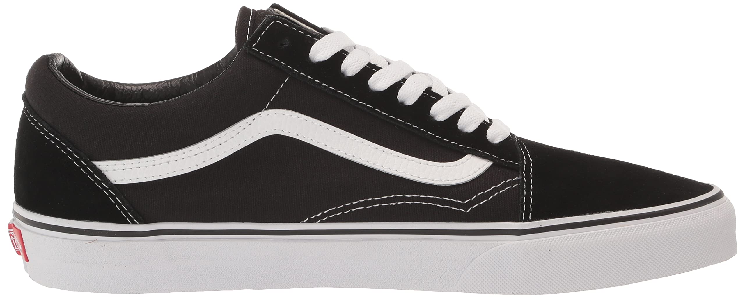 Vans Unisex Old Skool Skate Shoes - Classic Black & White Sneakers for Men & Women | Comfortable Skateboarding & Casual Wear (EU 42-43 / US Women 11 / US Men 9.5) | Perfect for Street Style, Skating & Everyday Fashion