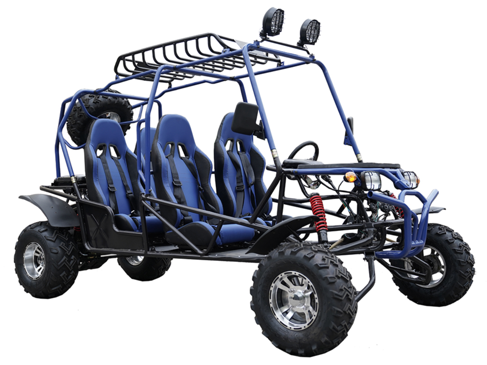 200cc Venom Hummer Go Kart - 4 Seater Automatic Off-Road Vehicle with Chrome Wheels | Perfect for Family Fun, Backyard Racing & Outdoor Adventures