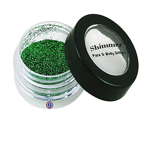 Metallic Green Glitter Ear Lobe Accessories for Parties & Events