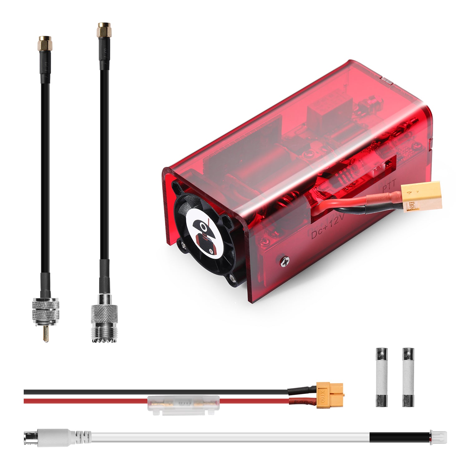 Radioddity PAX100 100W RF Power Amplifier - Portable & Plug and Play for Xiegu G90 & X5105 - Ideal for Ham Radio, Field Operations & Emergency Communications