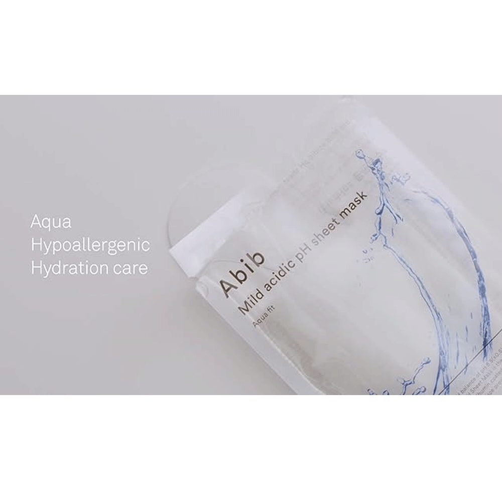 Abib Mild Acidic pH Sheet Mask 5 Pack - Hydrating Aqua Fit Facial Mask for Dry & Sensitive Skin | Korean Skincare for Daily Use & Spa Night