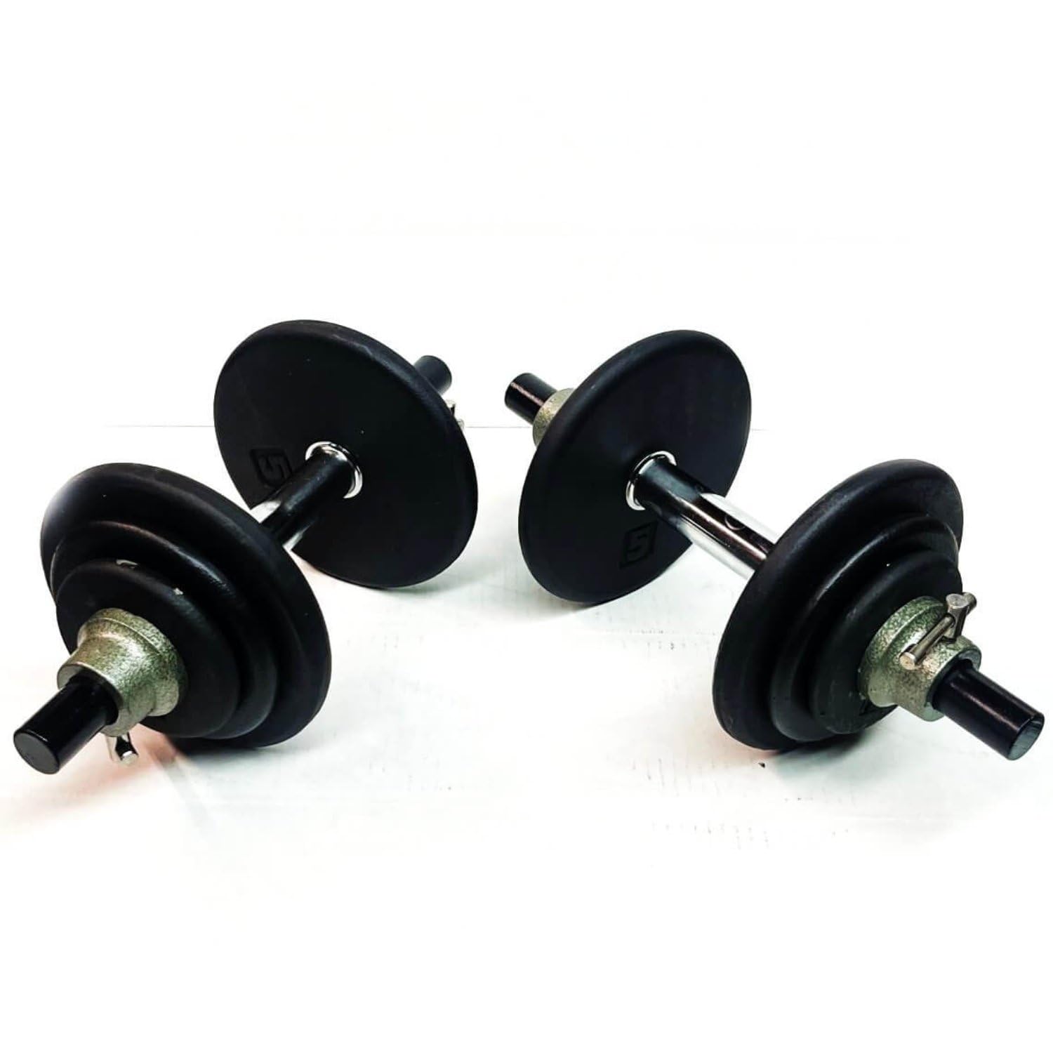 IVANKO Cast-Iron Dumbbell Set (Maximo 45) - Adjustable Weight Dumbbells for Home Gym, Strength Training & Fitness Workouts - Perfect for Weightlifting, CrossFit & Muscle Building