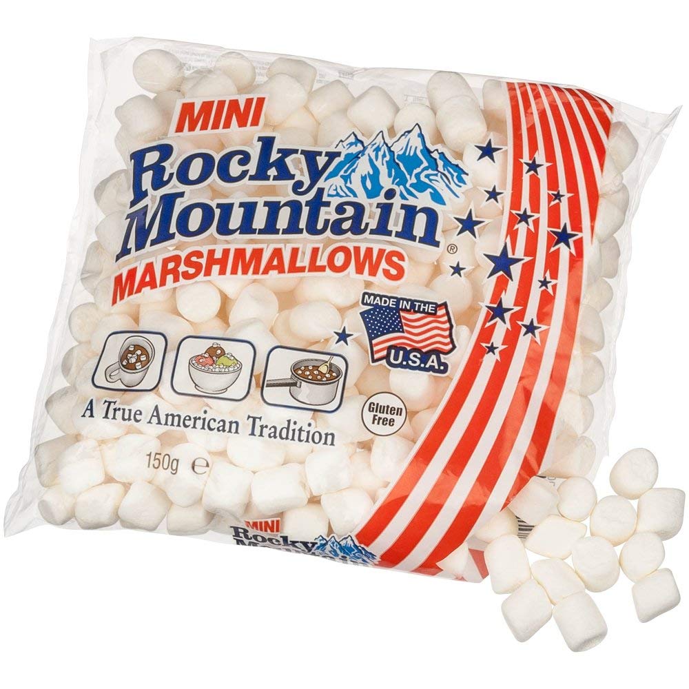 My Rocky Mountain Mini Marshmallows - 150g Pack | Premium Campfire & Hot Cocoa Toppings | Perfect for S'mores, Baking & Desserts
