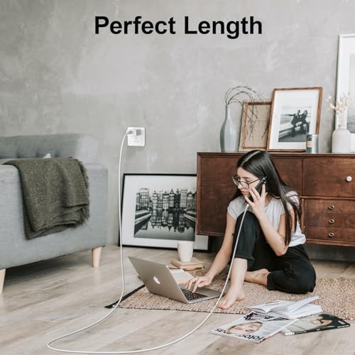 20W USB C Fast Charger with 3-Pack 6FT USB C to Lightning Cable - Compatible with iPhone 14/13/12/12 Pro Max/11/XS Max/XR - Quick Charging for Home, Office & Travel
