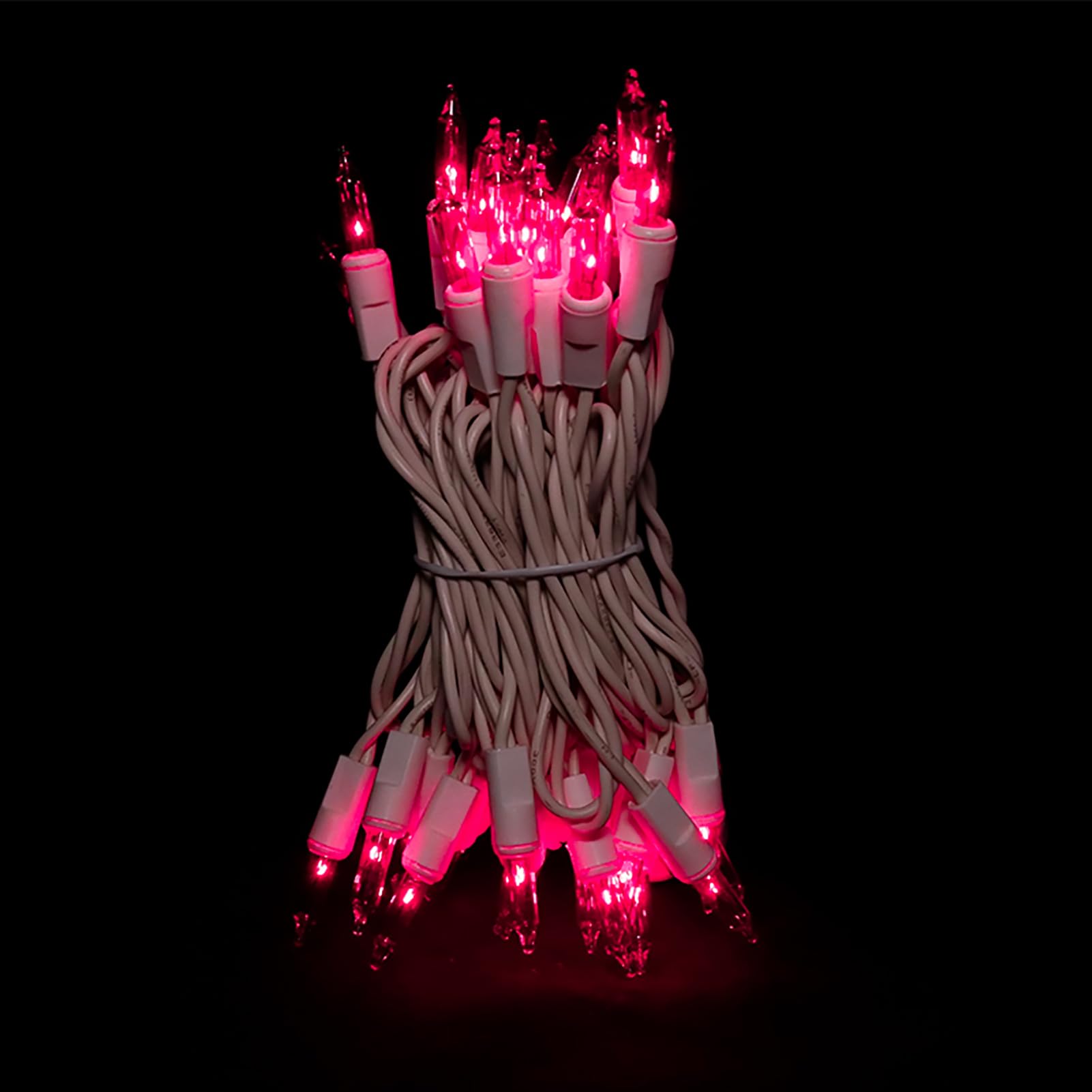 **35 Count Pink Christmas String Lights - 8.5 Feet White Wire, Incandescent Mini Lights for Small Trees, Crafts, Indoor & Outdoor Valentine's Day Decor - Perfect for Holiday, Party & Home Decor**