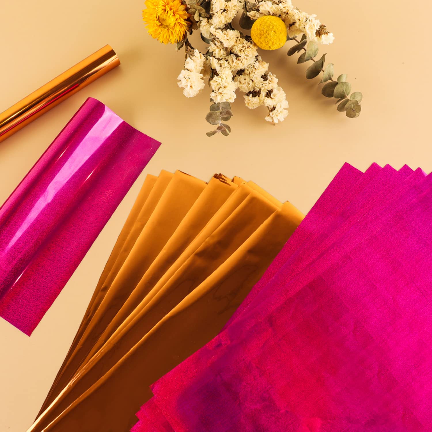 100PCS Glimmer Hot Foil Sheets - Metallic Variety Pack with Beautiful Colors | 7.9x11.4 Inch Toner Reactive Foil for Laser Printers & Laminators | Perfect for Scrapbooking, Card Making, DIY Paper Crafts and Gift Wrapping