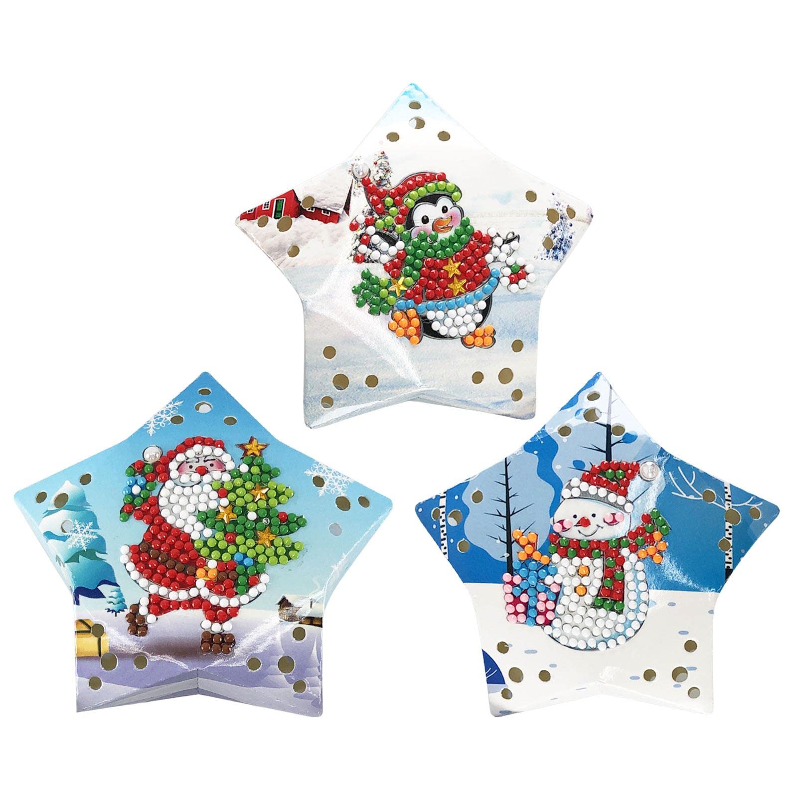 Diamond Painting Fairy Lights LED Card Lamp - DIY Night Lights for Christmas Tree Decor, Home, Party & Wedding Decoration