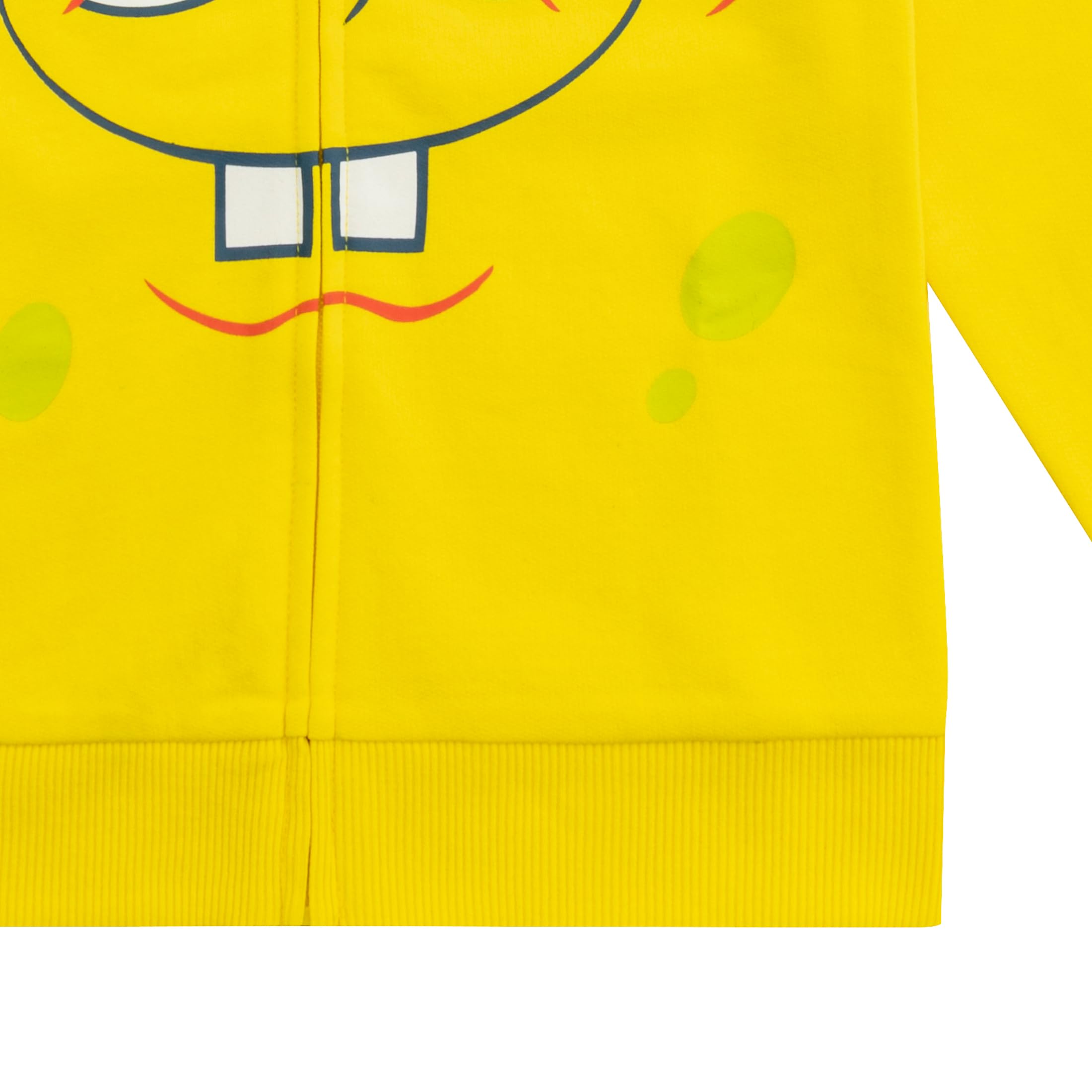 SpongeBob SquarePants Boys' Zip-Up Hoodie | Nickelodeon Cartoon Character Sweatshirt for Big Kids | Casual Wear & School Outfit