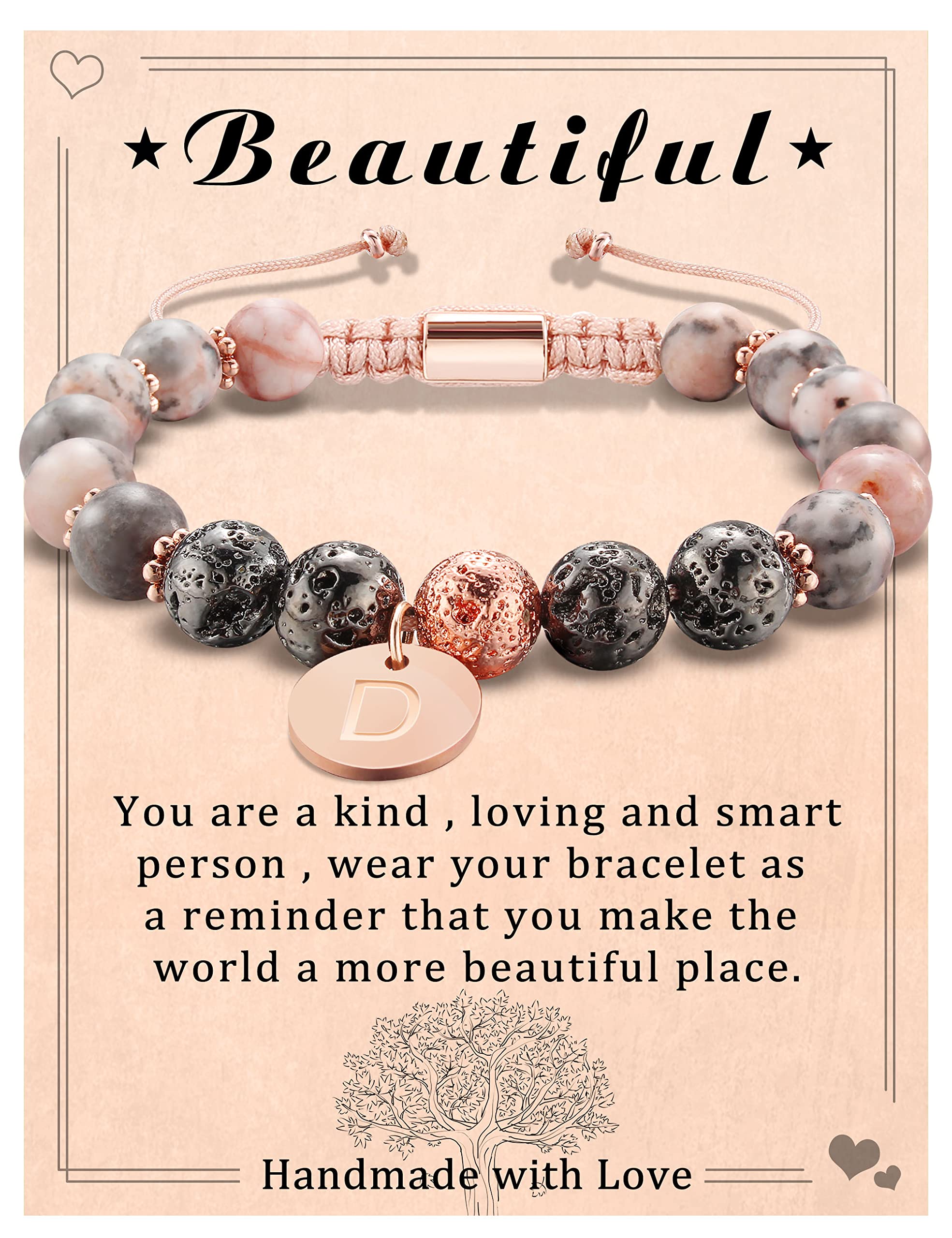 Personalized Initial Beaded Bracelets for Women - A-Z Letter Jewelry for Best Friend, Wife, Girlfriend, Sister, Daughter | Graduation, Birthday, Valentine's Day, Mother's Day & Christmas Gifts | Perfect for Everyday Wear, Special Occasions and Thoughtful Surprises