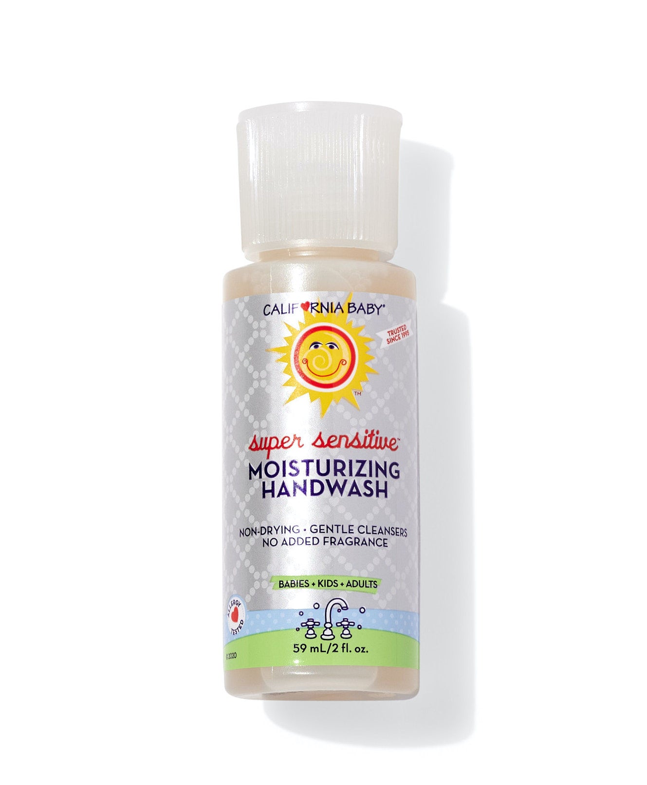 Super Sensitive Hand Wash Sample - 2oz Gentle Foaming Cleanser for Dry & Delicate Skin | Perfect for Travel, Home & Office Use