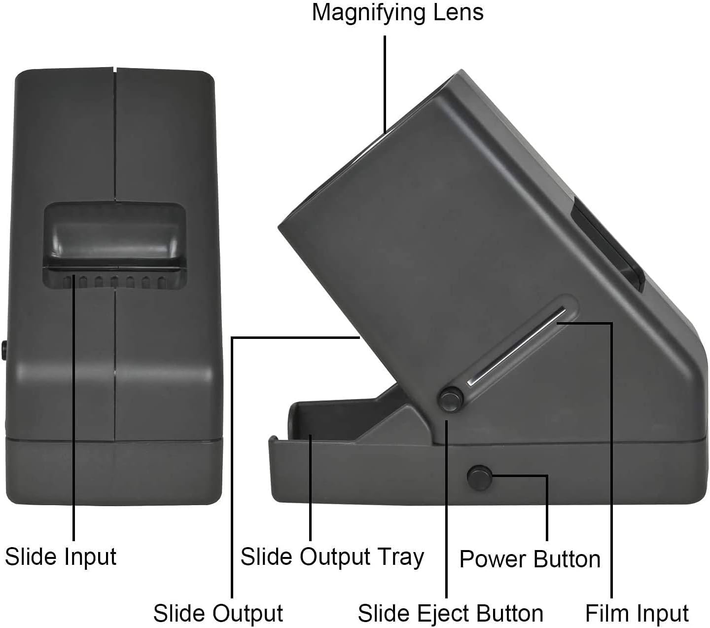 DIGITNOW 35mm Slide and Film Viewer with 3X Magnification - Battery Operated LED Lighted Viewer for 35mm Slides & Positive Film Negatives (Includes 4AA Batteries) - Perfect for Home Archiving, Photography Enthusiasts, and Film Preservation Projects