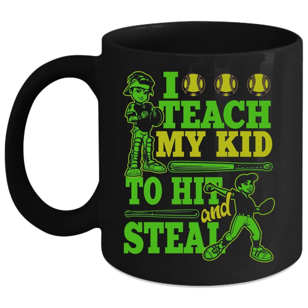 Baseball Coach Coffee Mug - 11 Oz Black Ceramic Cup for Baseball Teachers & Sports Fans - Perfect for Gifts, Office Use & Game Day