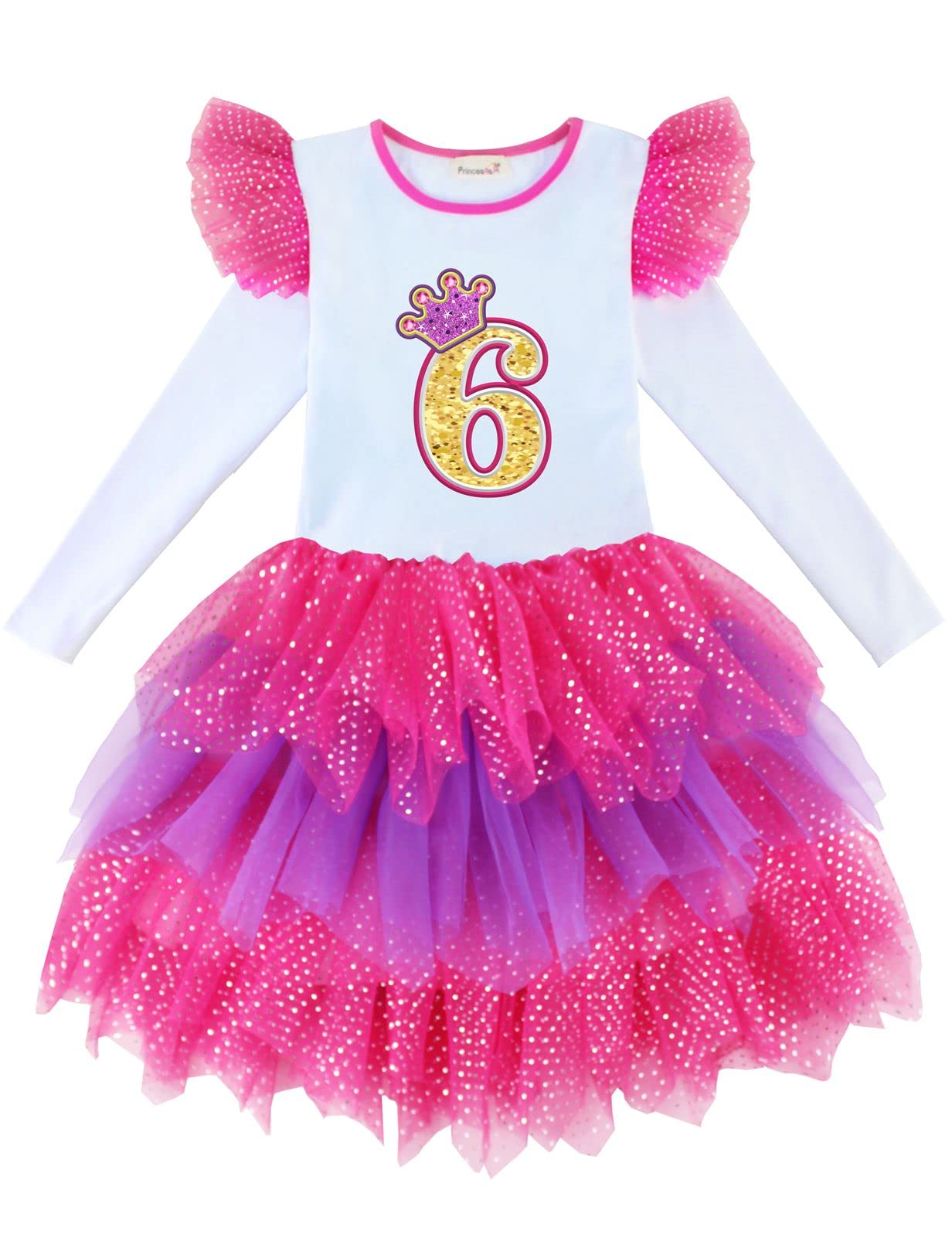 Unicorn Birthday Party Dress for Girls - Long Sleeve Princess Costume for Spring & Autumn | Perfect for Birthday Parties, Halloween, Dress-Up & Special Occasions