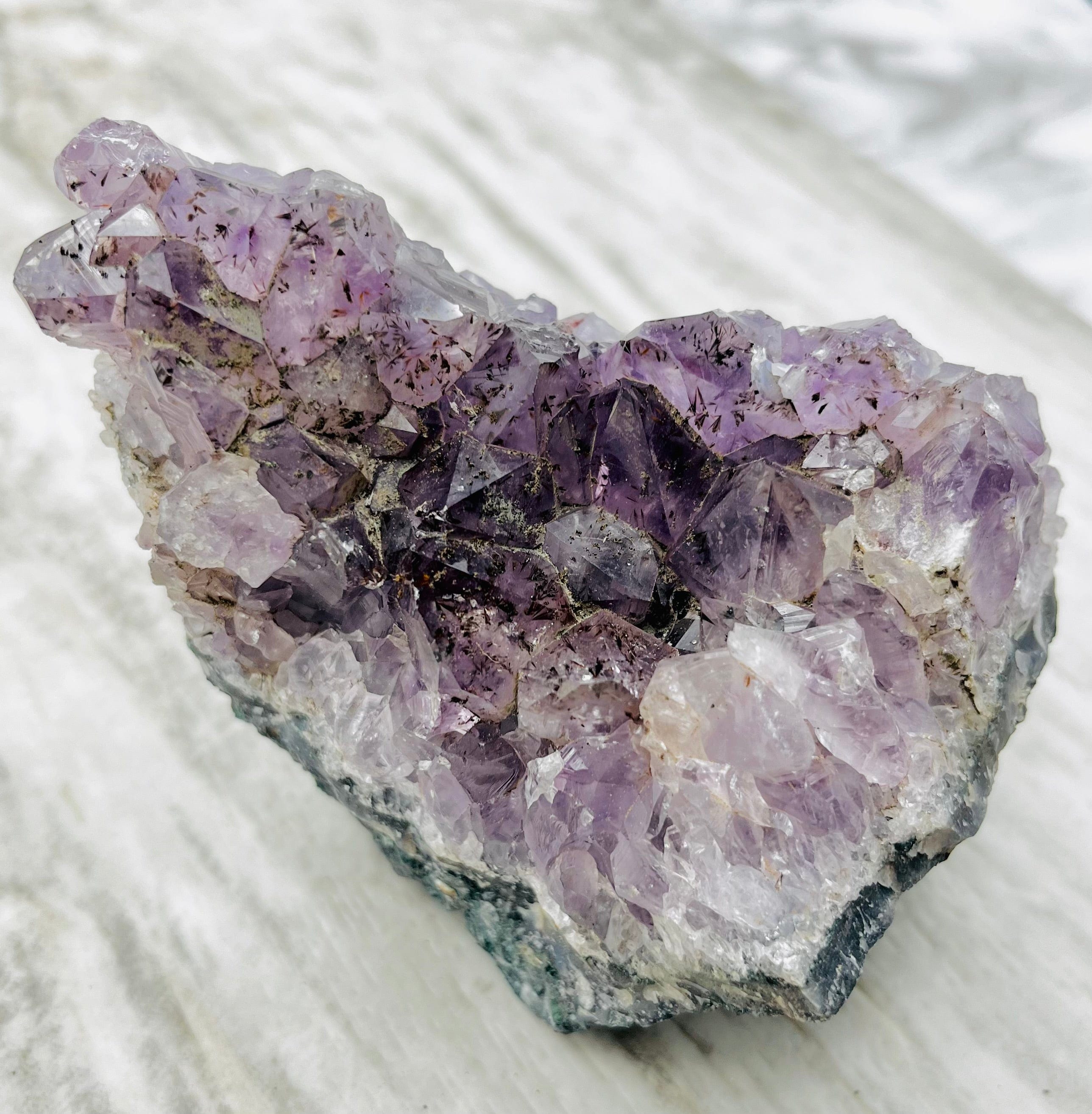 Natural Amethyst Cluster Specimen - Raw Purple Crystal for Home Decor, Meditation & Healing - Perfect for Display, Gifts & Spiritual Practices