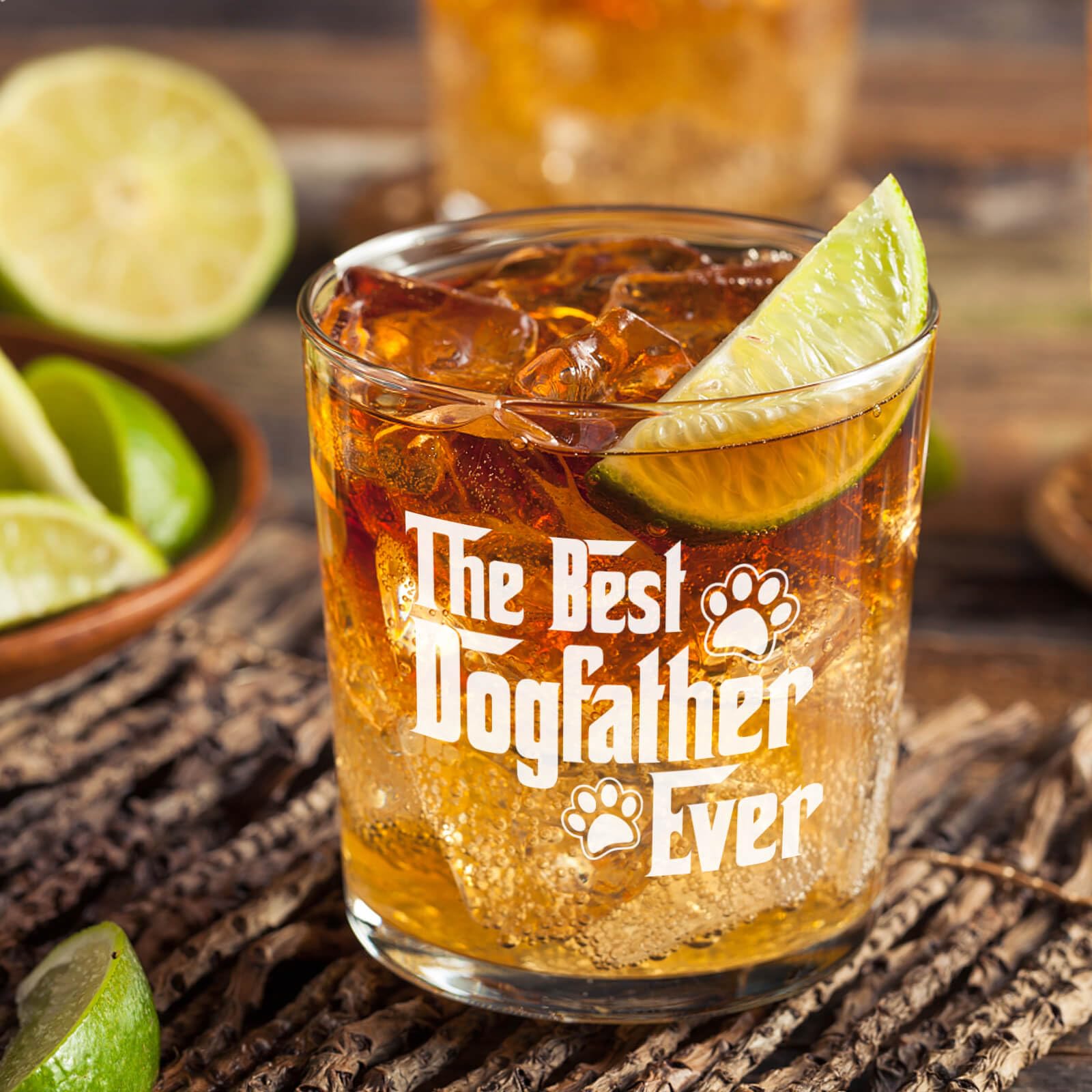Funny Dog Dad Whiskey Glasses - Personalized Gifts for Dog Lovers, Cool Christmas Present for Men - Perfect for Father's Day, Birthday & Dog Owner Appreciation