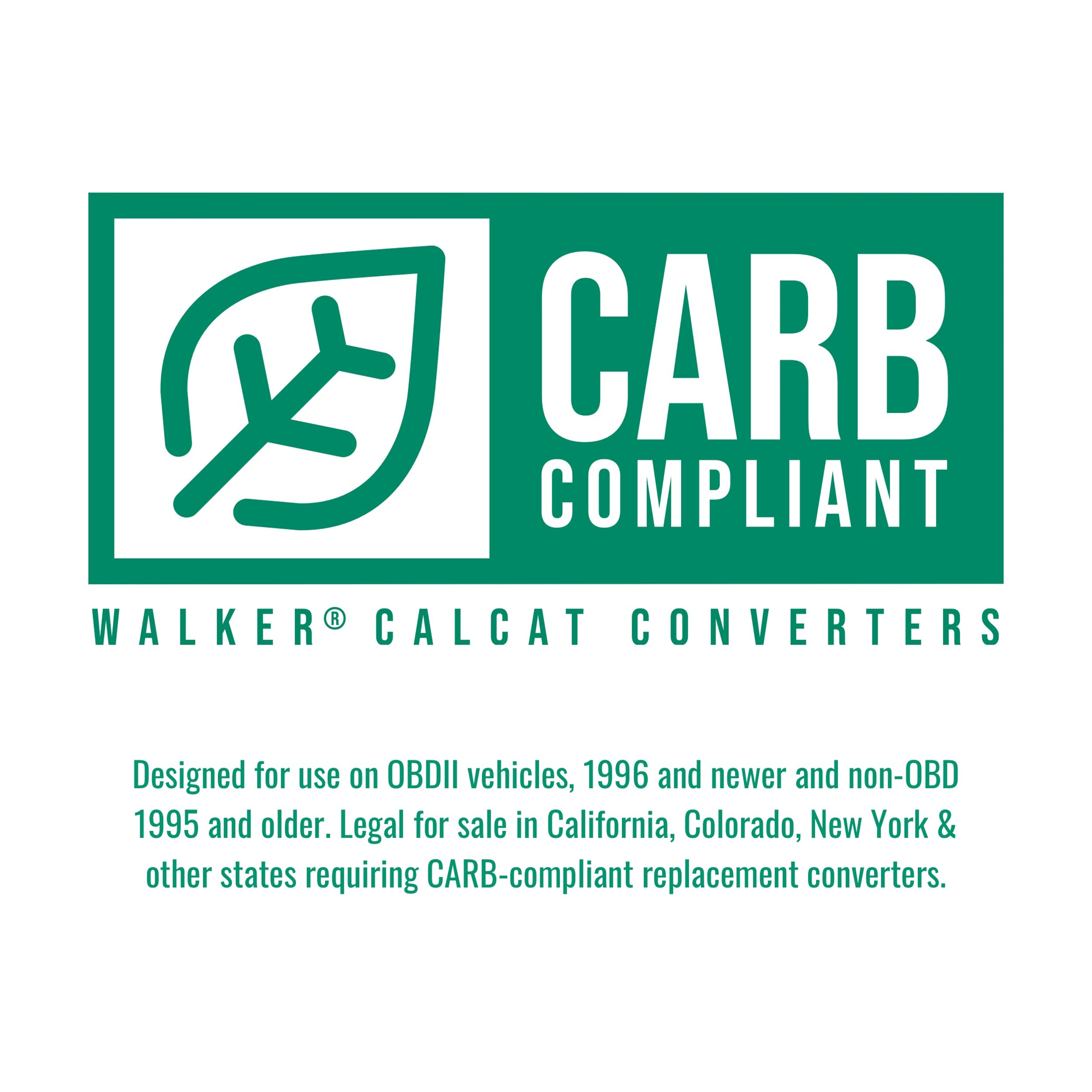 Walker CalCat CARB 82664 Direct Fit Catalytic Converter 2.125