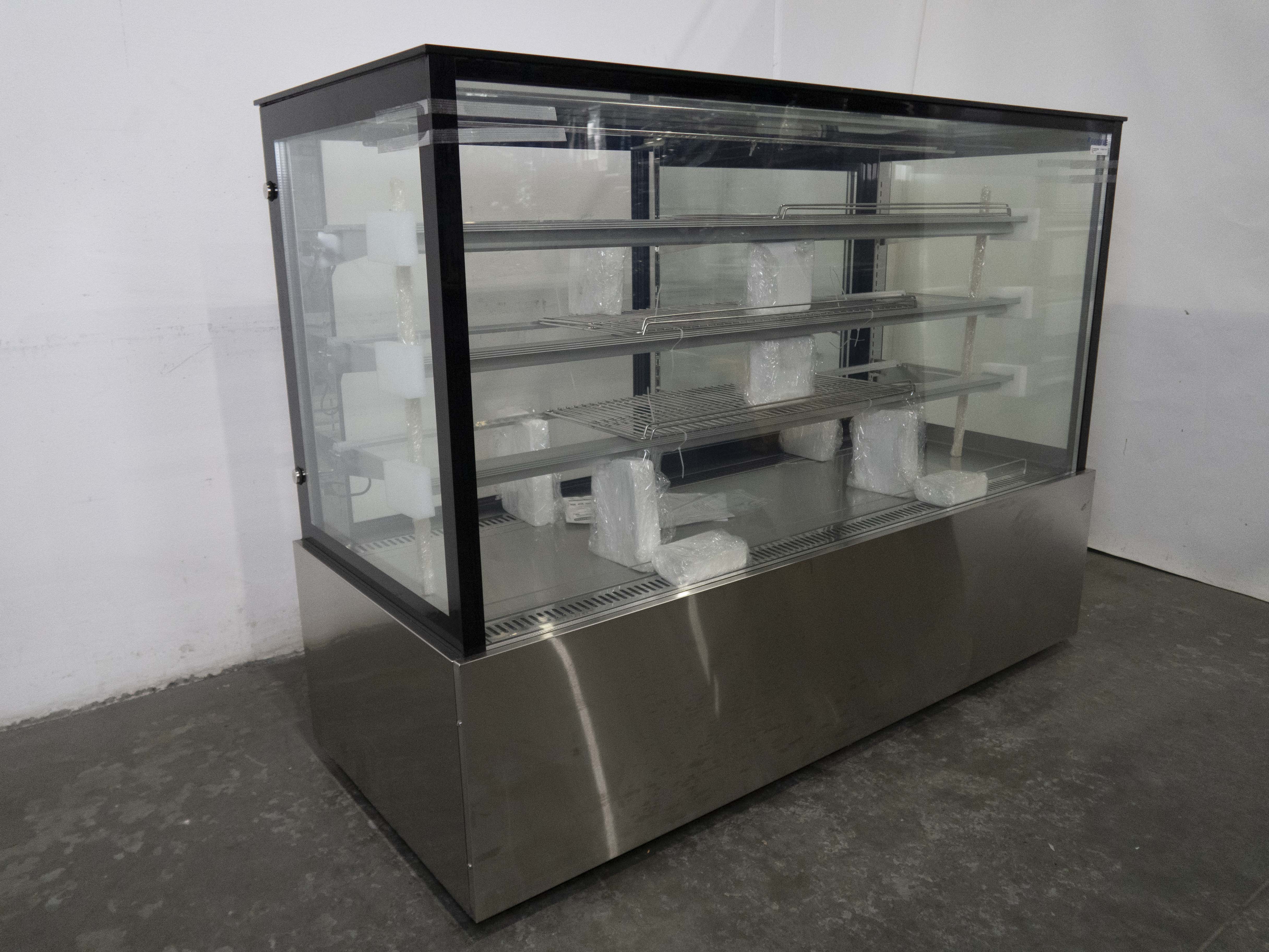 Bonvue SL860V Commercial Refrigerated Display Case - Energy Efficient Glass Door Merchandiser for Deli, Bakery & Grocery Store Use