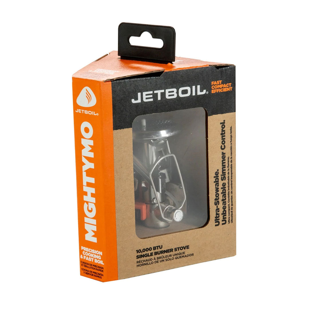 Jetboil MightyMo Portable Camping Stove - Compact Gas Burner for Backpacking, Hiking & Outdoor Cooking - Perfect for Camping Trips and Emergency Preparedness