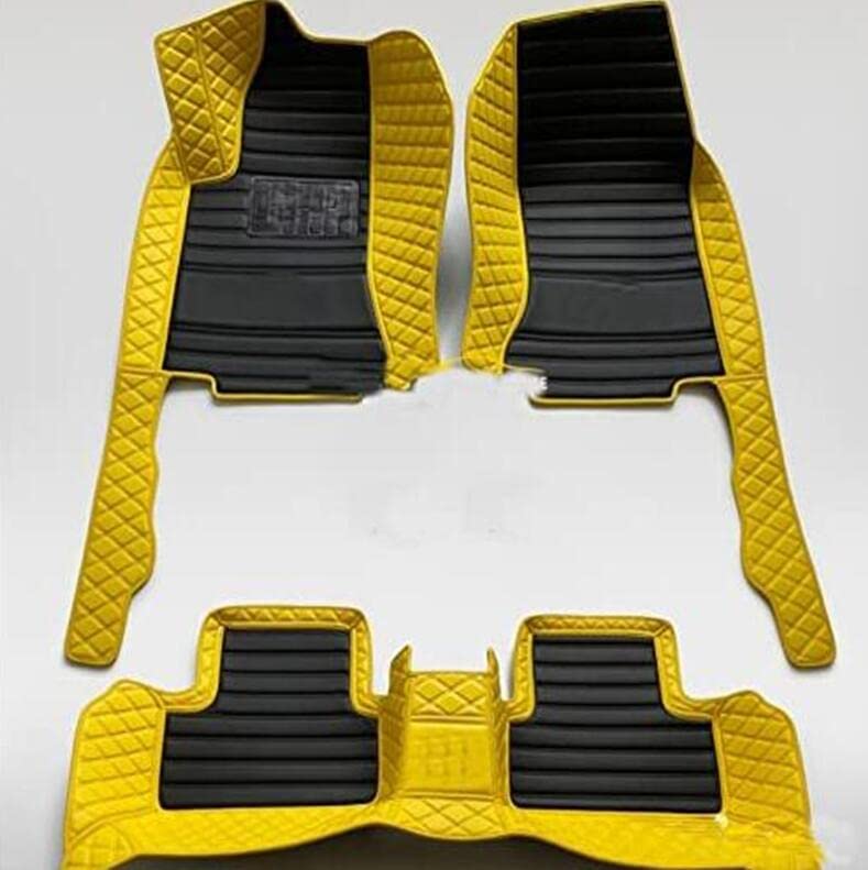 black and yellow stitching