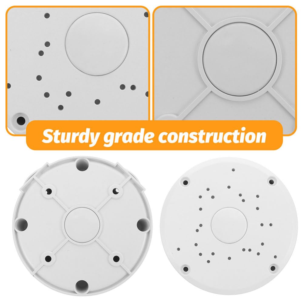 Angoily 2-Pack Weatherproof Outdoor Camera Junction Box - Reusable Security Camera Cable Hide Box for CCTV & IP Cameras - Perfect for Home Surveillance, Business Security & Outdoor Monitoring