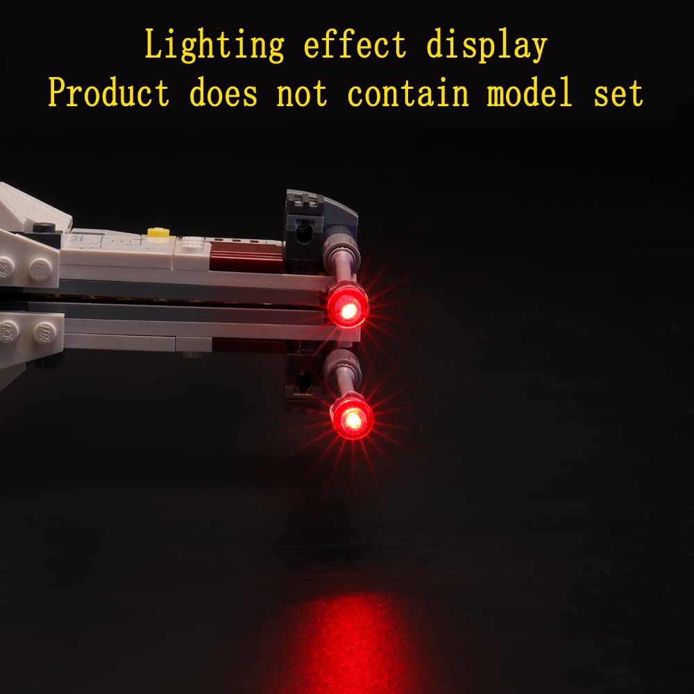 GEAMENT LED Light Kit for Lego Star Wars X-Wing Starfighter 75218 - Compatible with Building Blocks (Model Not Included) - Perfect for Display, Collection & Night Light Decoration