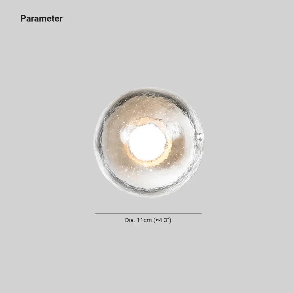 Clear Glass Hemisphere Outdoor Wall Lights - Waterproof & Durable for Porch, Garden, Patio, and Exterior Home Lighting