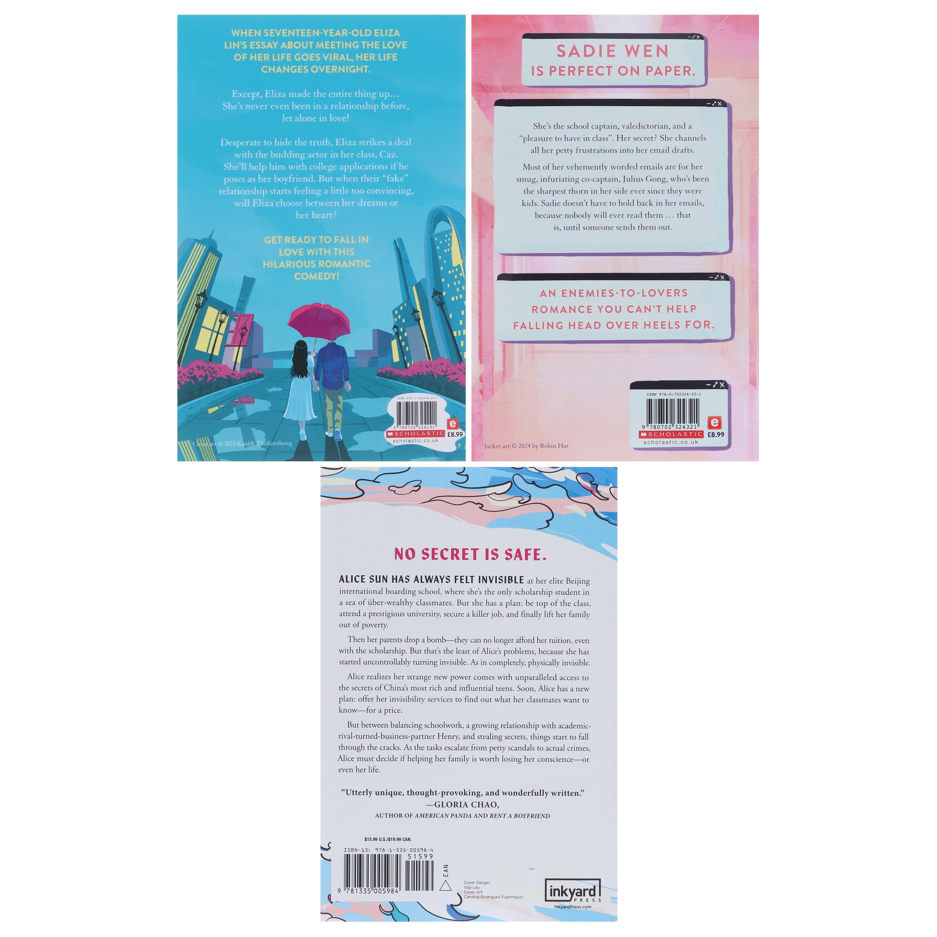 Ann Liang 3 Books Collection Set for Teens Ages 13+ | YA Fiction Paperback Novels | Perfect for School Reading, Book Clubs & Teen Gifts