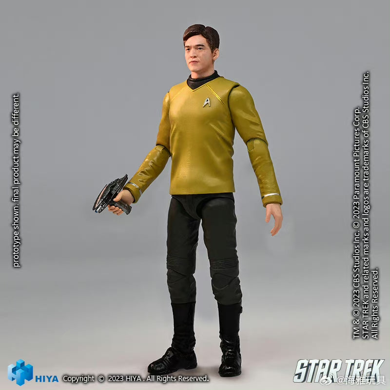 1/18 HIYA 4inch Action Figure Exquisite Mini Series STAR TREK 2009 Sulu - Collectible Movie Character Model for Display & Play - Perfect for Fans, Gift Giving, and Sci-Fi Collectors
