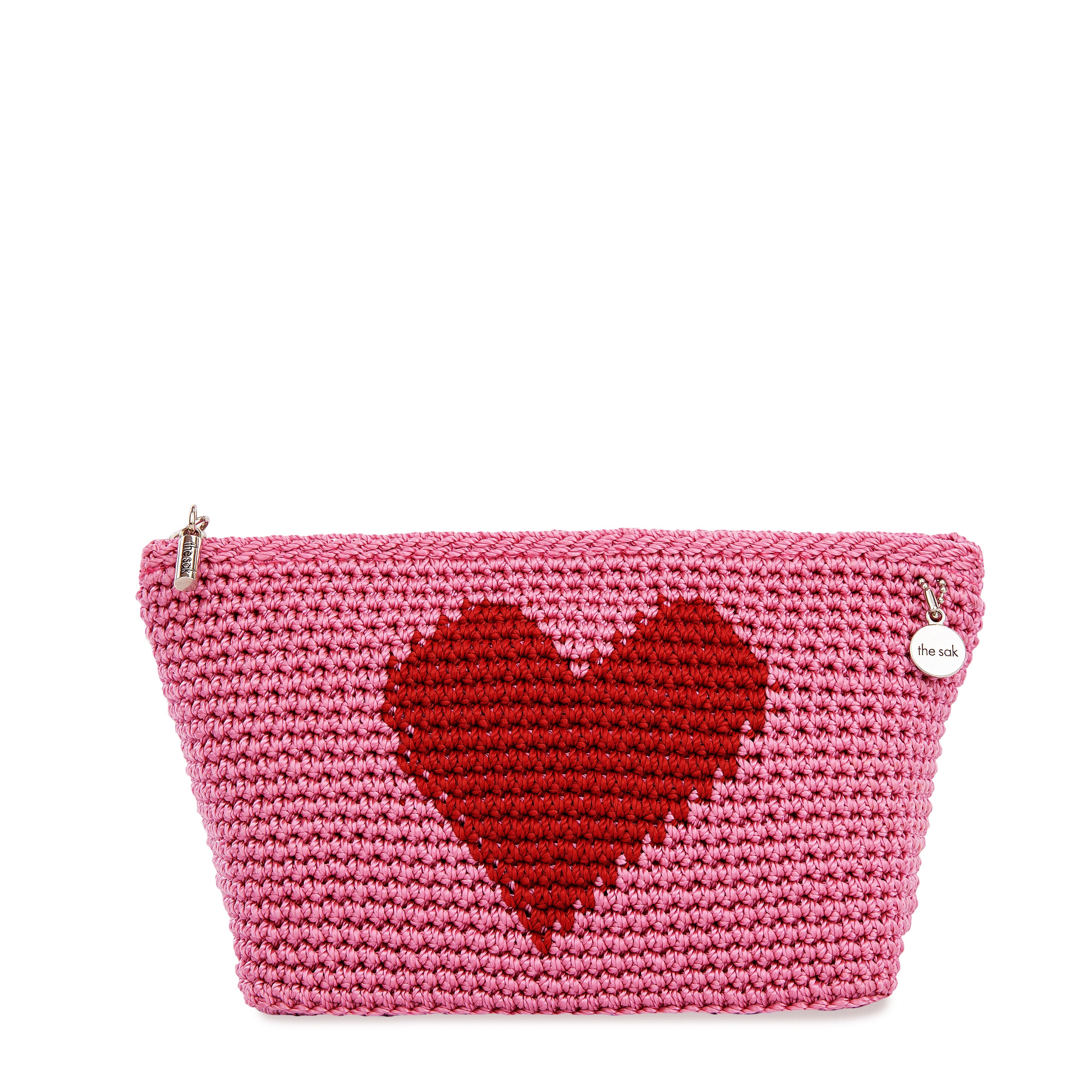 Hand Crochet - Tulip Pink Heart