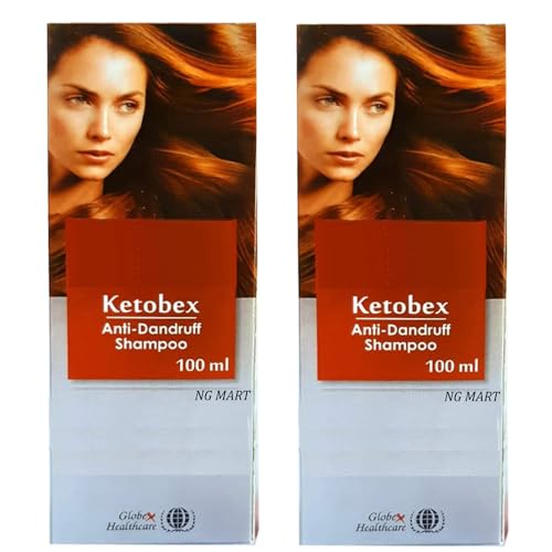 KetoBex Anti-Dandruff Shampoo for Men & Women - Pack of 2 | Sulfate-Free, Itchy Scalp Treatment | Perfect for Daily Hair Care & Scalp Health