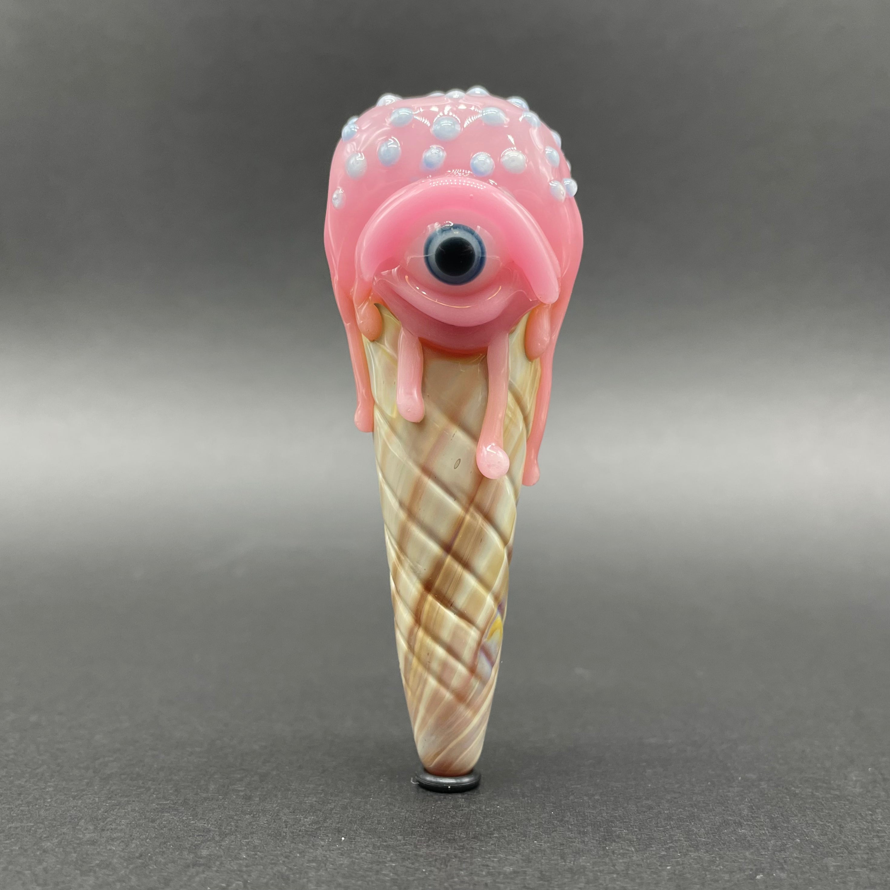 Eye Scream Cone Pendant Necklace - Fun Ice Cream Cone Jewelry for Women & Girls - Perfect for Parties, Gifts & Everyday Wear