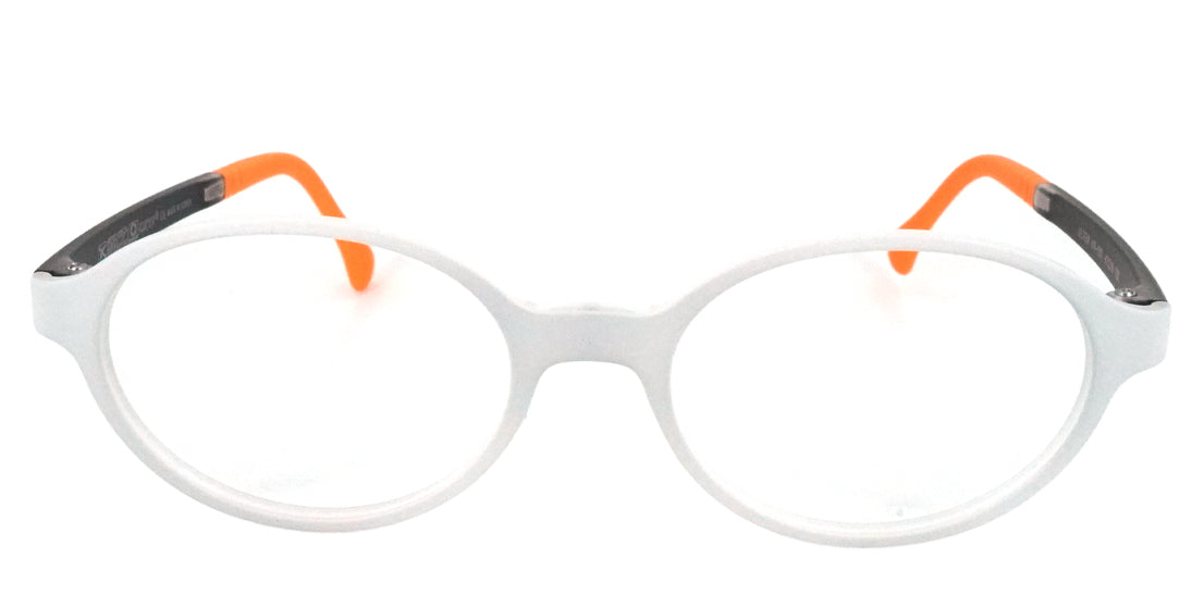 Kids Plastic Eyeglasses KR560 - Grey | Durable & Lightweight Frames for Children | Perfect for School, Reading & Playtime