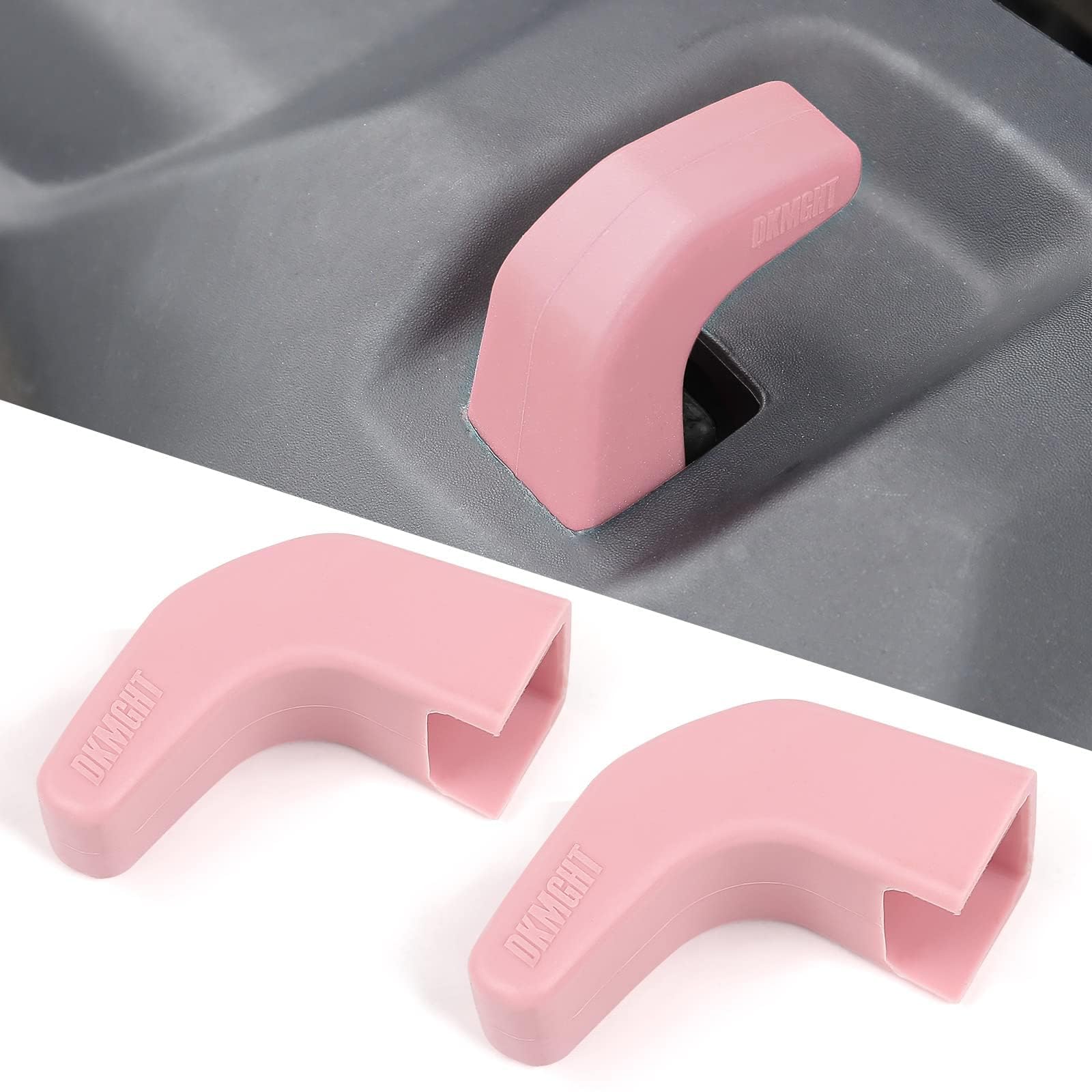 Pink Bumper Tow Hook Covers for Jeep Wrangler JK JL Gladiator TJ (2007-2022) - 2PCs Protective Accessories | Off-Road Style Upgrade & Front End Protection