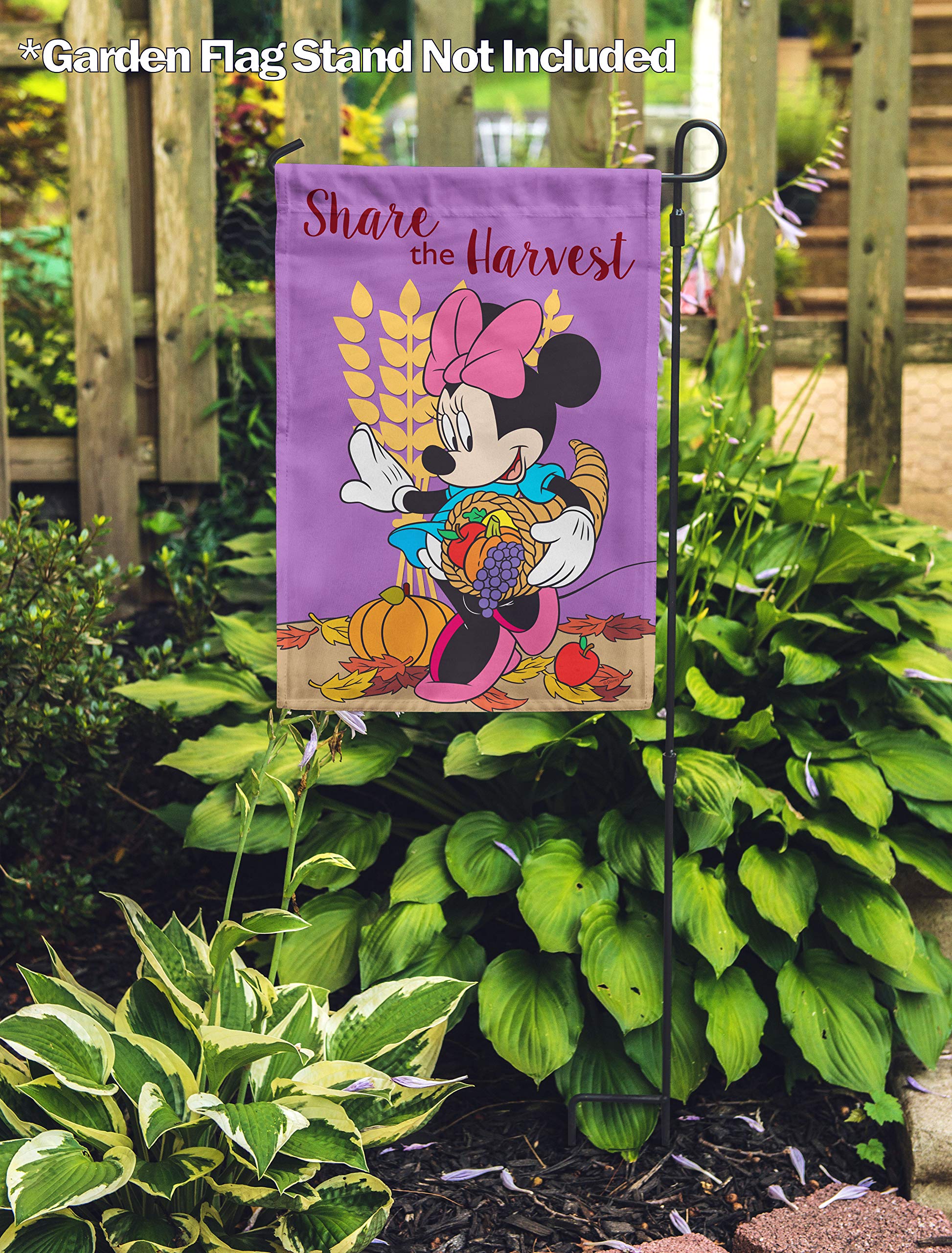 Disney Share The Harvest Minnie Mouse Garden Flag 12.5