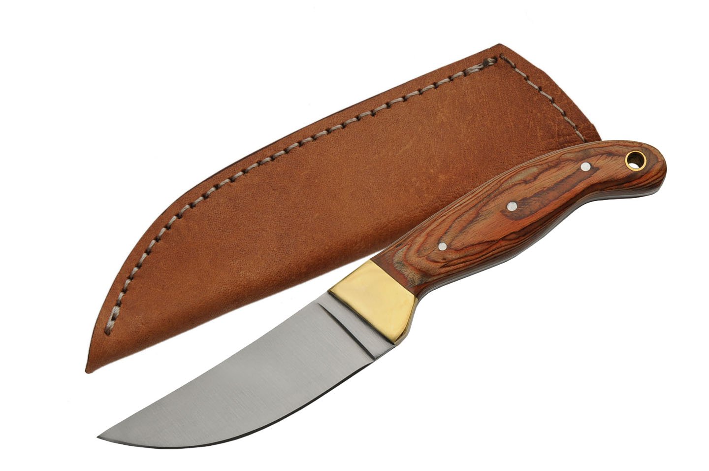 SZCO Supplies Slim Wood Hunting Knife - High Carbon Steel Blade, Ergonomic Handle for Outdoor Survival, Camping & Bushcraft | Perfect for Hunting, Fishing & Wilderness Adventures