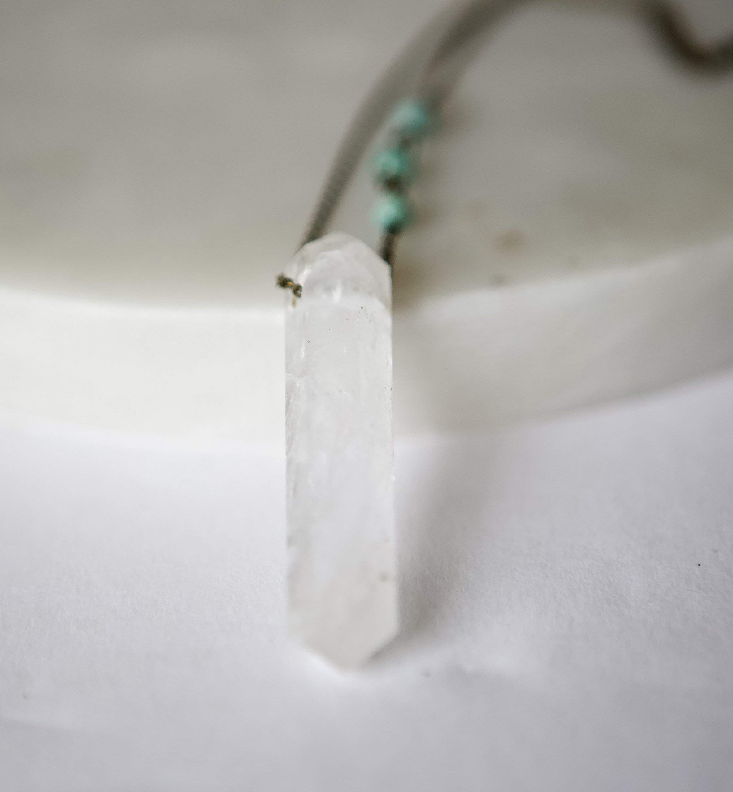 Crystal Quartz Pendant Necklace - 25