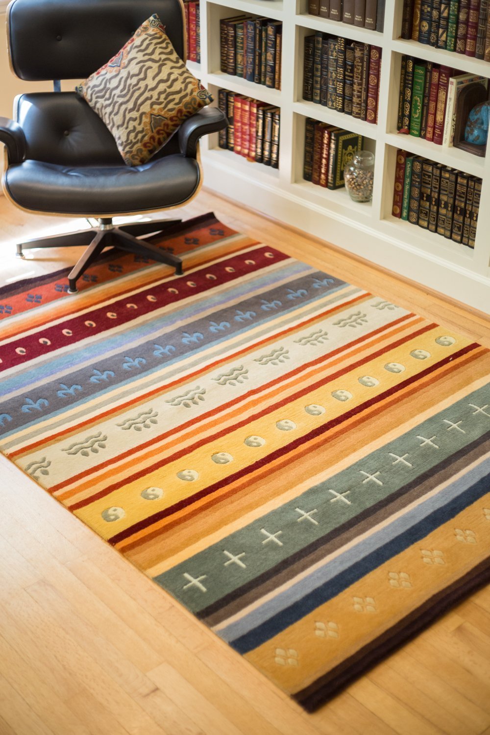 Handmade Traditional Tibetan Chuba Carpet - Authentic Wool Rug for Home Decor, Meditation Room & Cultural Gift