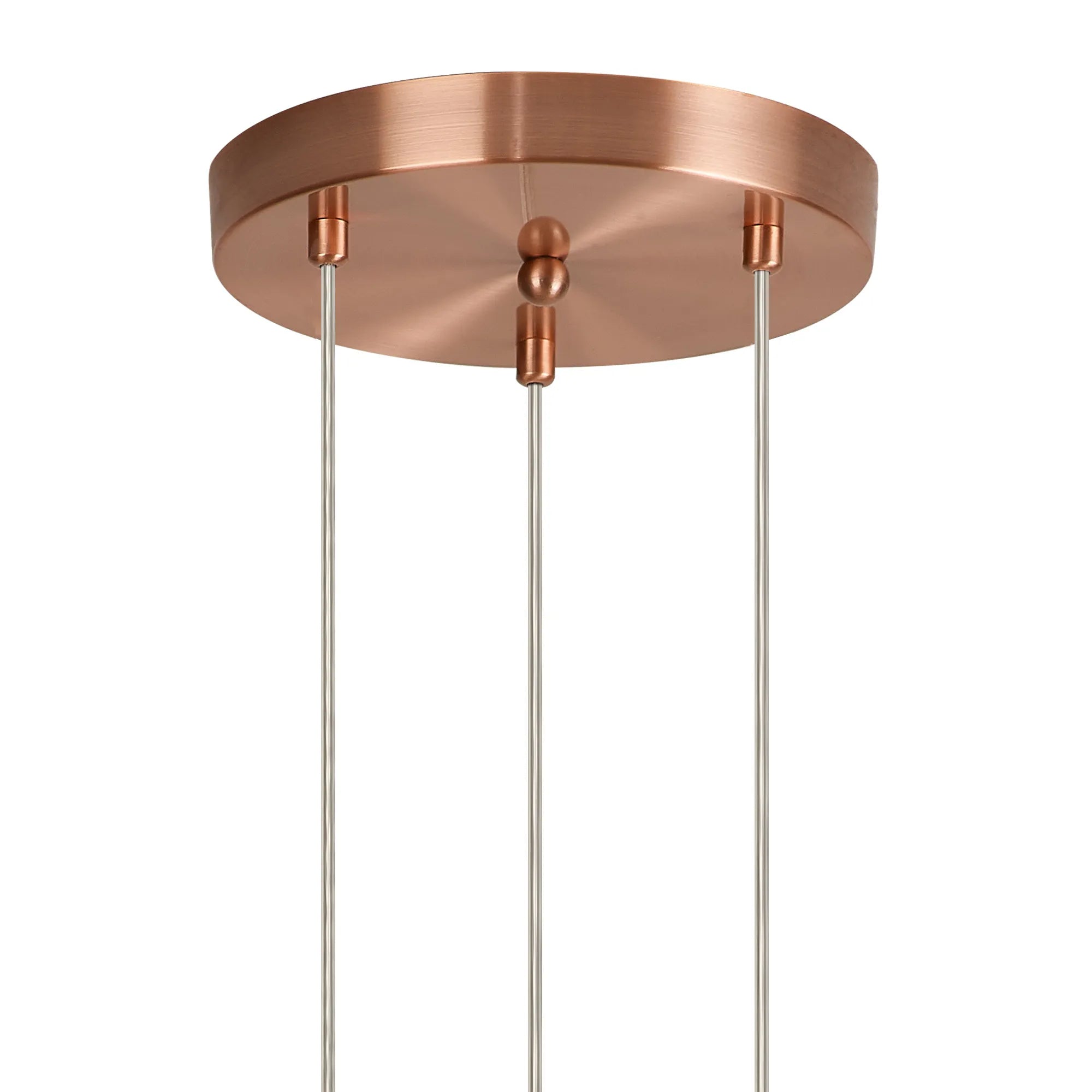 Austin 31cm Round Glass Pendant Light Fixture with 3 G9 Bulb Sockets - Perfect for Kitchen Island, Dining Room, and Modern Home Lighting