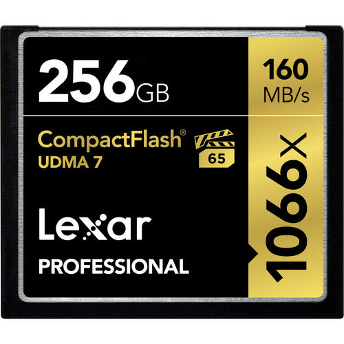 Lexar 256GB Professional 1066x CompactFlash Memory Card (UDMA 7) - High-Speed Performance for DSLR Cameras, Digital Video & Professional Photography