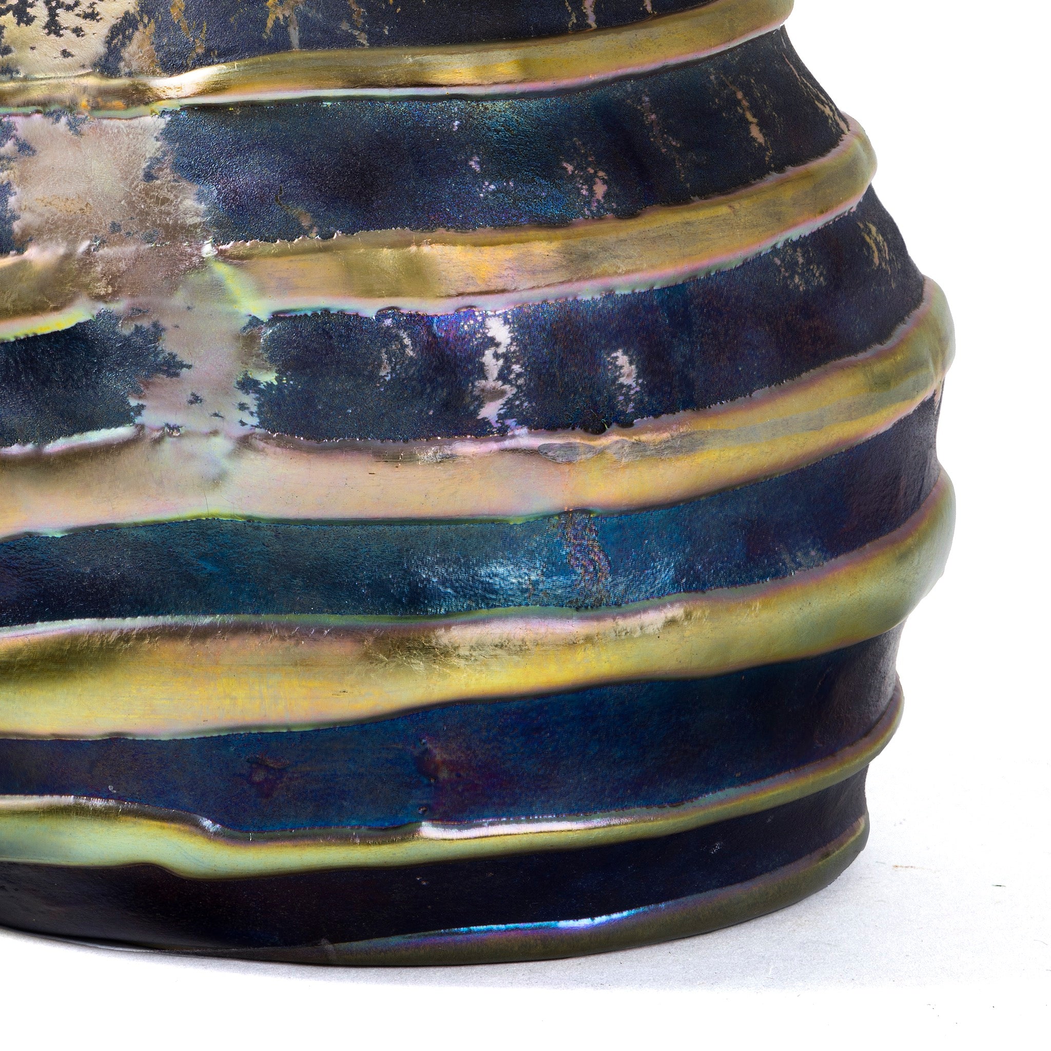 Louis Comfort Tiffany Lava Favrile Vase - Antique Art Glass Collectible for Home Decor & Gift Giving | Perfect for Living Room Display, Office Decor & Luxury Gifts