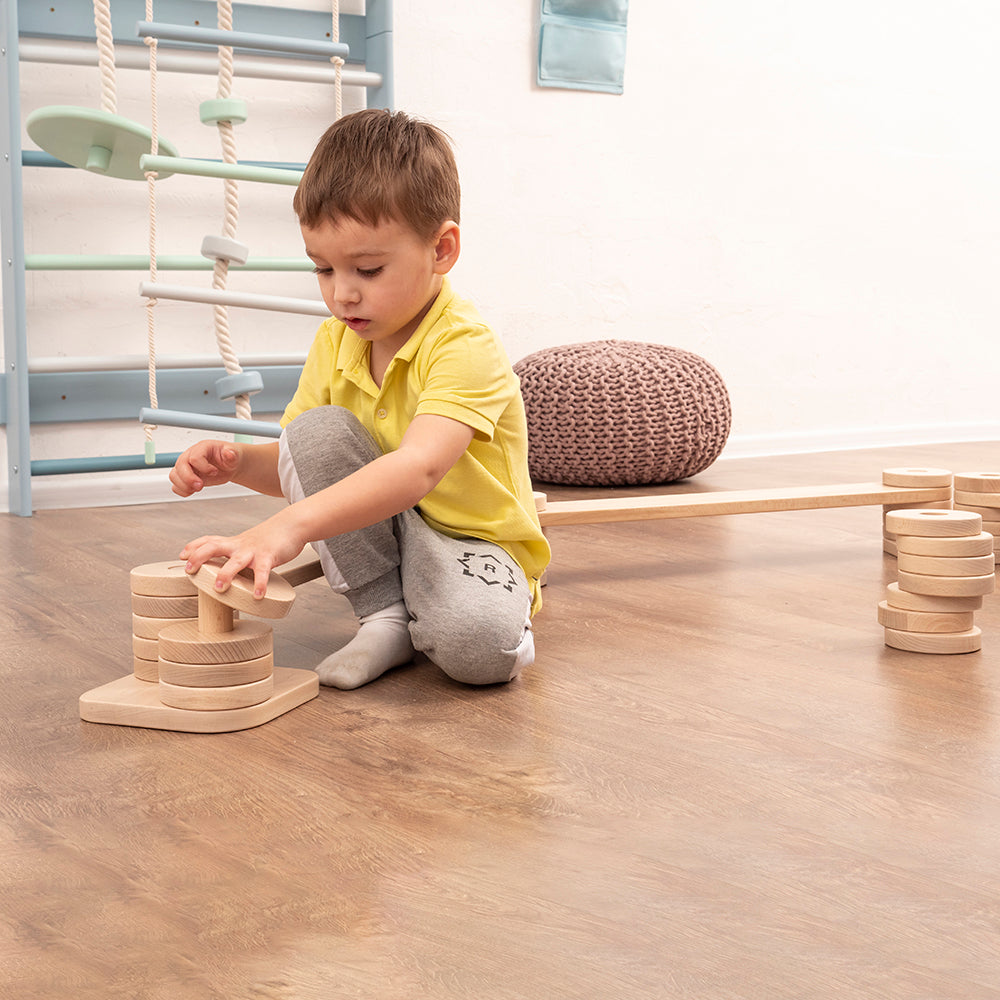 Kids Balance Beam - Non-Slip Gymnastics Training Equipment for Toddlers & Children - Perfect for Indoor/Outdoor Play, Yoga, and Motor Skill Development
