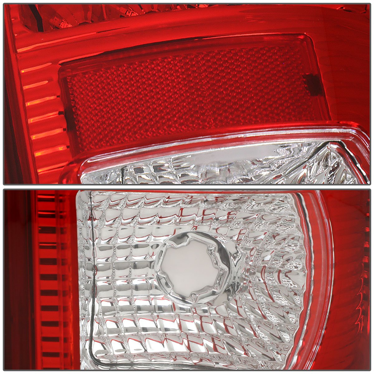 Auto Dynasty LED Tail Brake Lights for 08-16 Ford F250 F350 F450 F550 Super Duty - Chrome Housing Red Lens - Enhanced Visibility & Safety for Night Driving & Towing