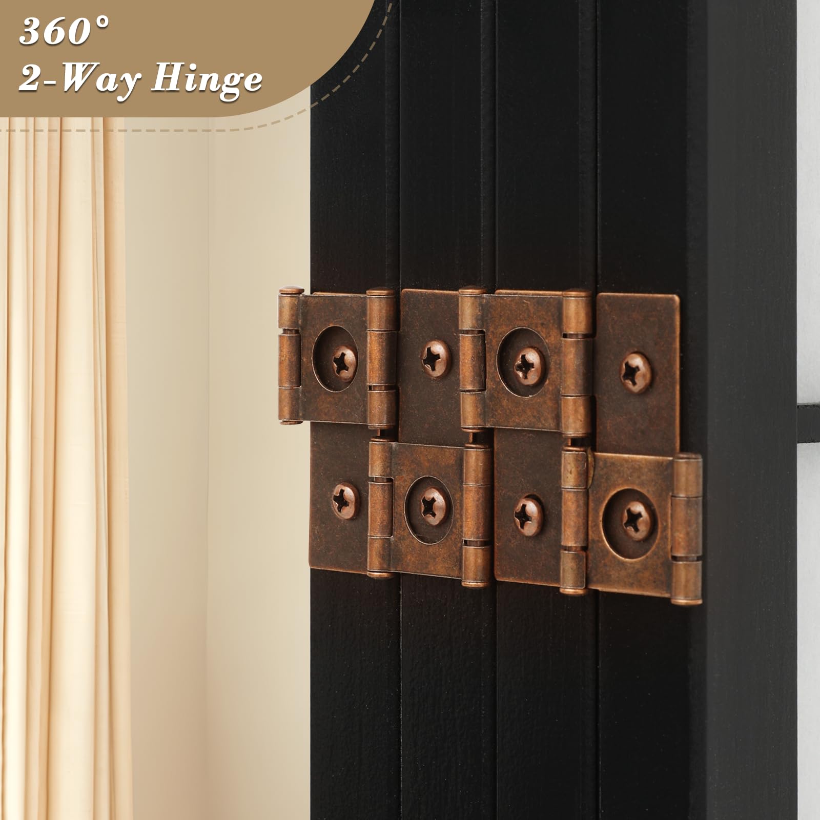 Athena Collection 4 Panel Bamboo Room Divider - 5.9ft Japanese Style Folding Privacy Screen, Freestanding Wood Partition for Bedroom, Home Office & Living Room - Black | Perfect for Space Separation & Home Decor